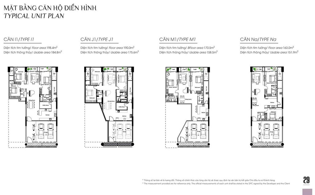 Mặt Bằng Thiết Kế Căn Hộ Sky Linked Villa Celadon City Tân Phú
