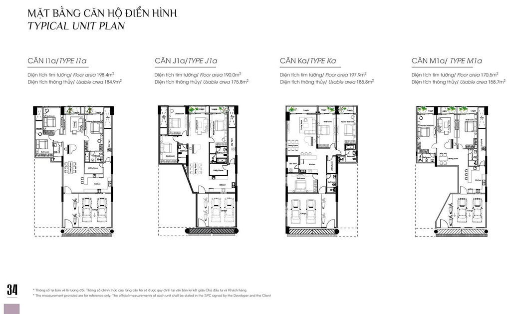 Mặt Bằng Thiết Kế Căn Hộ Sky Linked Villa Celadon City Tân Phú