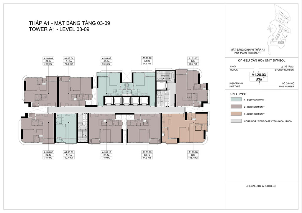 Mặt Bằng Toà A1 Eaton Park Alpine
