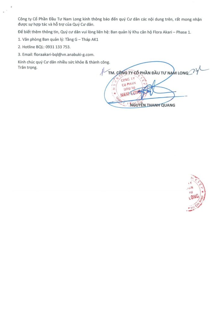 Phí Quản Lý Akari City 1