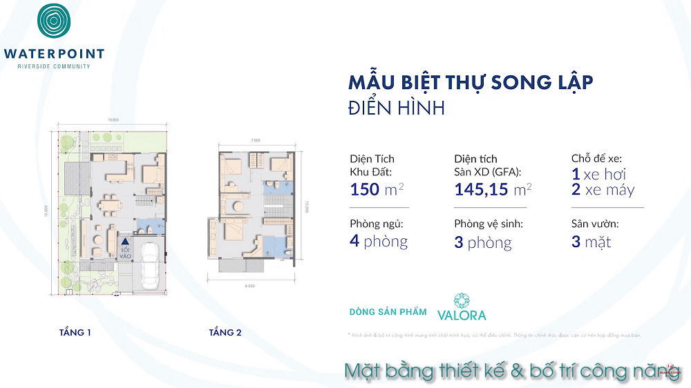 Thiết Kế Biệt Thự Song Lập Waterpoint Long An 0