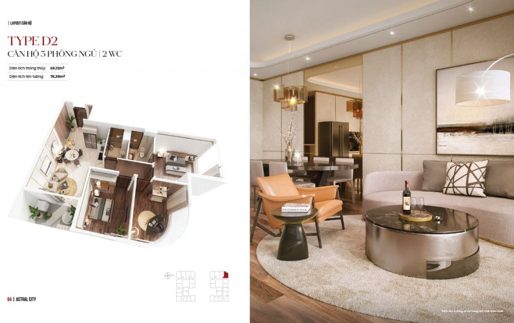 Thiết kế căn hộ Astral City Bình Dương