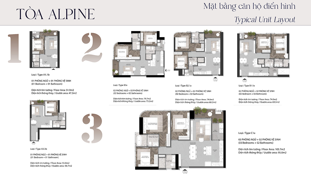 Thiết Kế Căn Hộ Eaton Park Giai đoạn 2 Toà Alpine