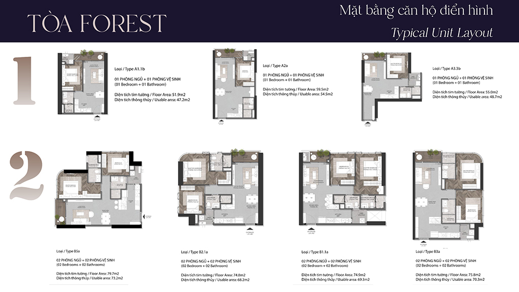 Thiết Kế Căn Hộ Eaton Park Giai đoạn 2 Toà Forest