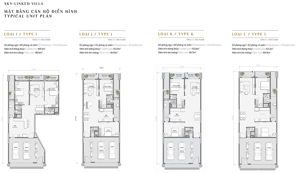 Mặt Bằng Thiết Kế Căn Hộ Sky Linked Villa Celadon City Tân Phú