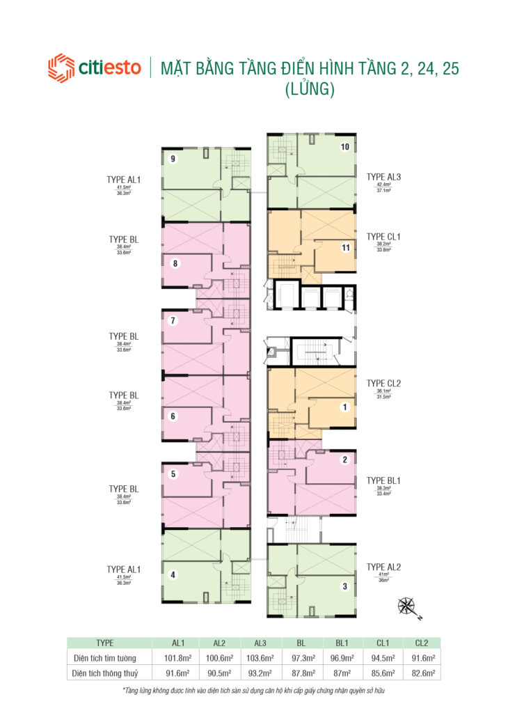 Thiết Kế Mặt Bằng Căn Hộ Chung Cư Citiesto 3