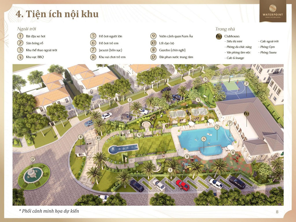 Tiện ích Park Village Waterpoint Nam Long