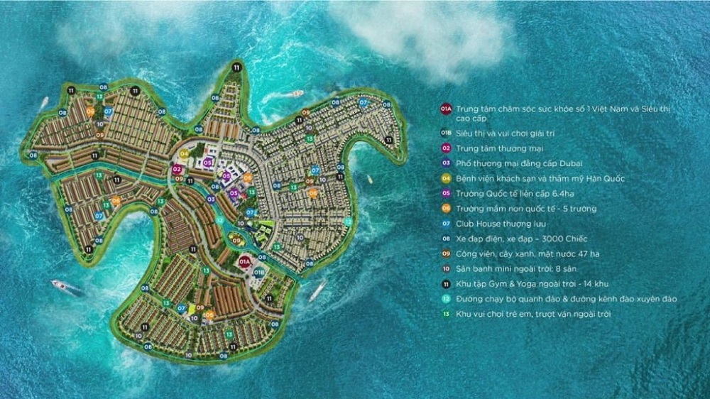 Tiện ích đảo Phượng Hoàng AQua City Đồng Nai 0