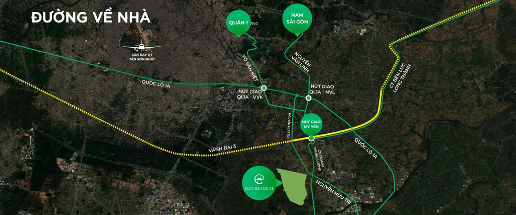 Vị Trí Eco Retreat Long An