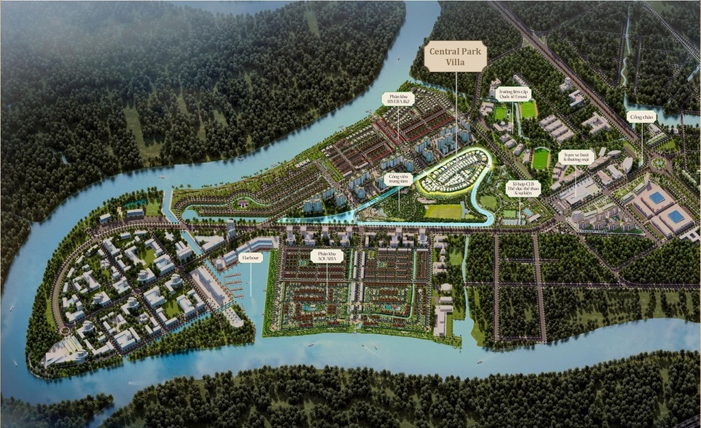 Vị Trí Park Village Waterpoint Nam Long