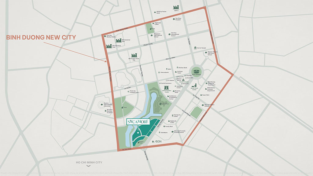 Vị Trí Căn Hộ Orchard Hill Sycamore Bình Dương Capitaland