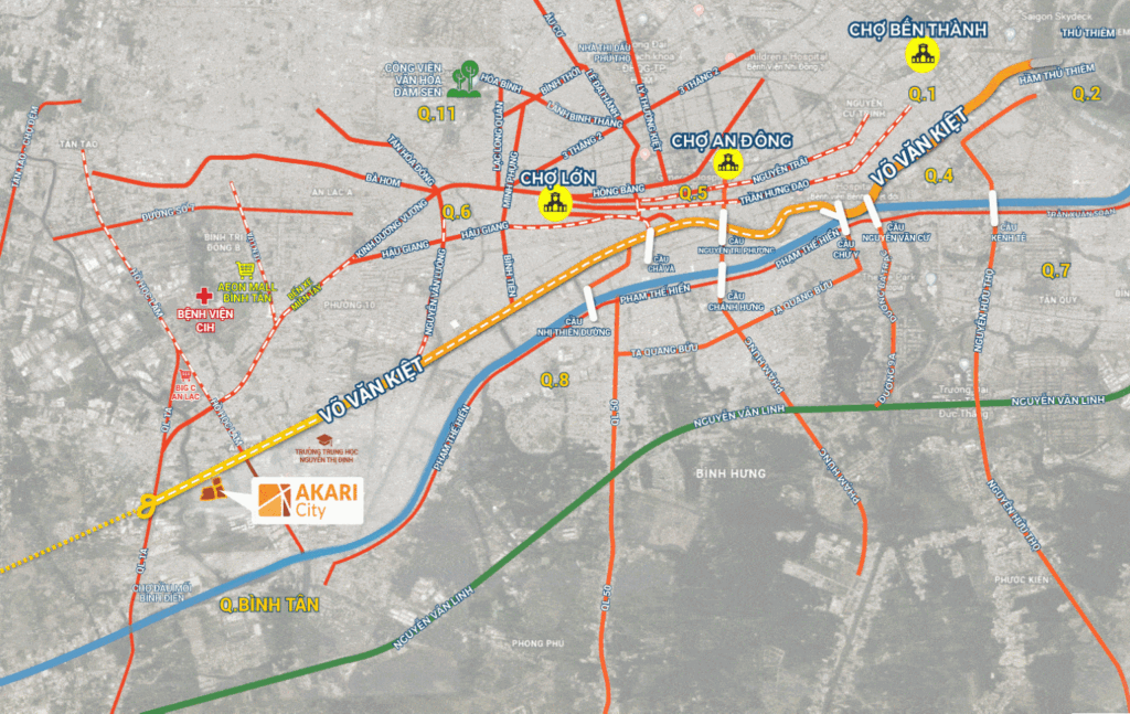 Vị Trí Căn Hộ Akari City Giá Rẻ