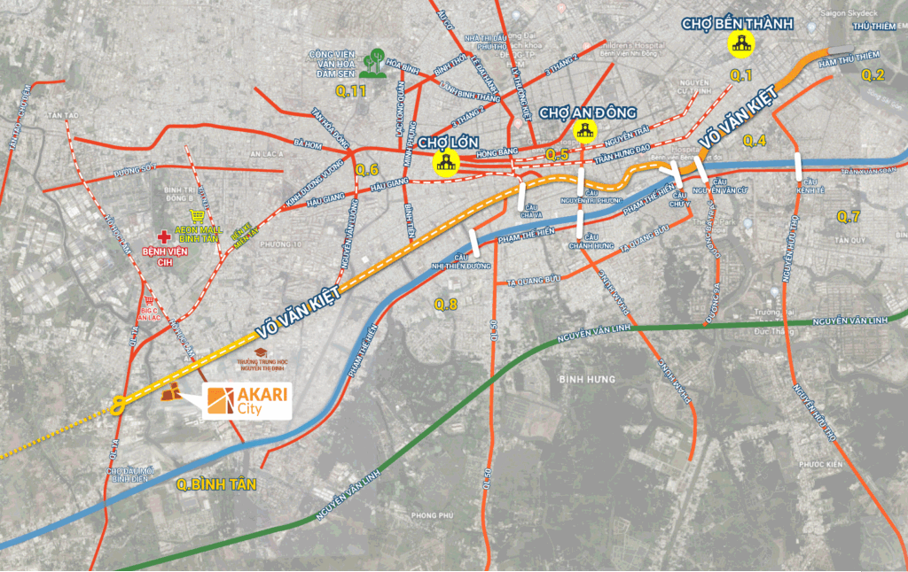 Địa chỉ căn hộ chung cư Akari City giai đoạn 2
