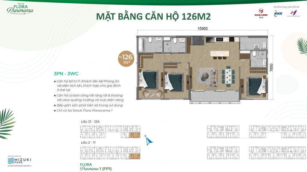 Thiết kế Can Ho 126m2 Flora Panorama Bình Chánh