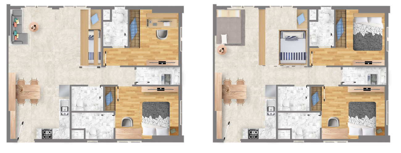 Thiết kế căn hộ chung cư Sài Gòn Intela Bình Chánh