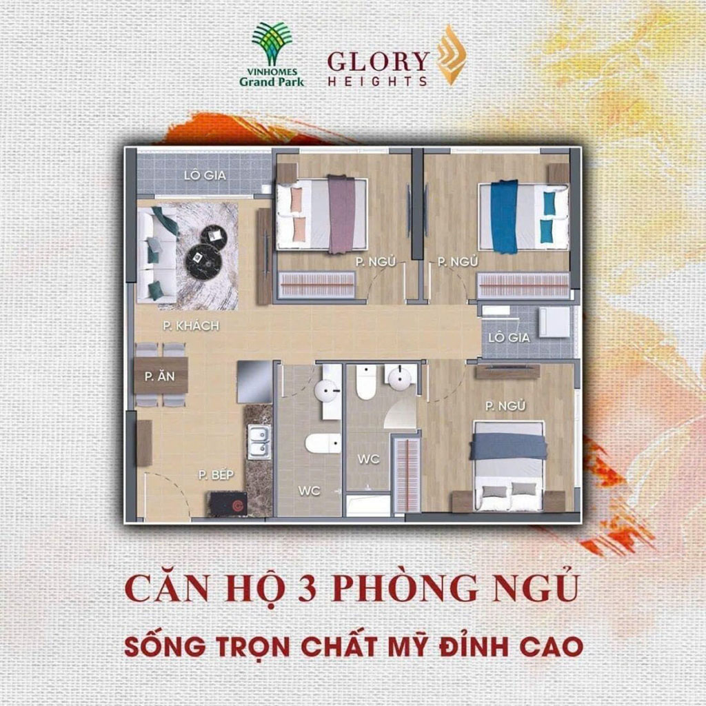 Thiết kế căn hộ Dự án Glory Heights