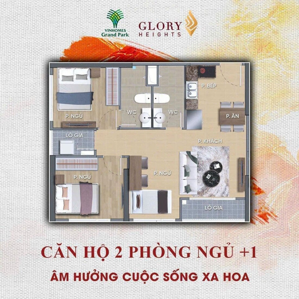 Thiết kế căn hộ Dự án Glory Heights