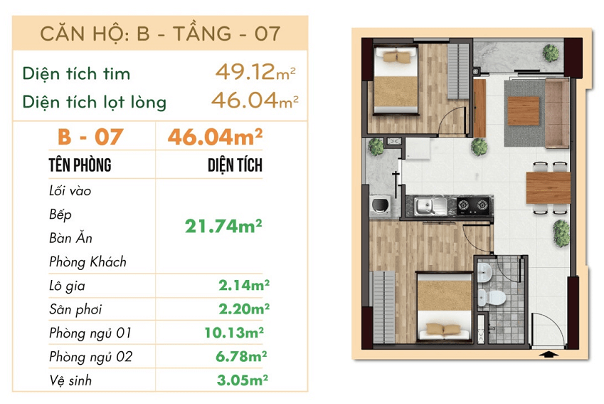 Thiết kế căn hộ chung cư The Avila