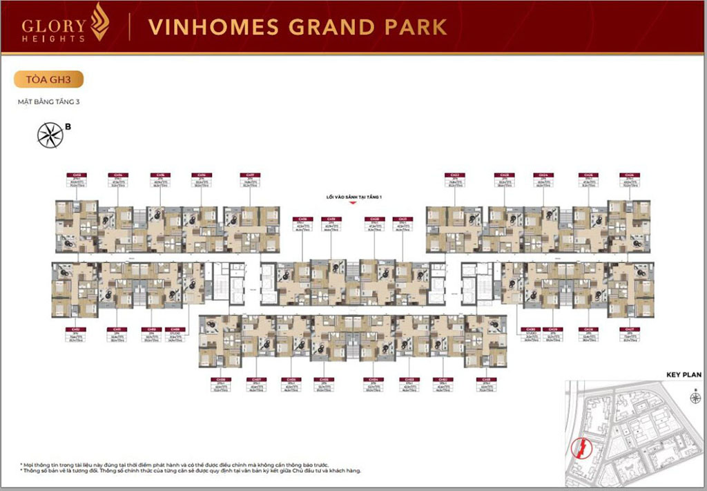 Mặt bằng Dự án Glory Heights