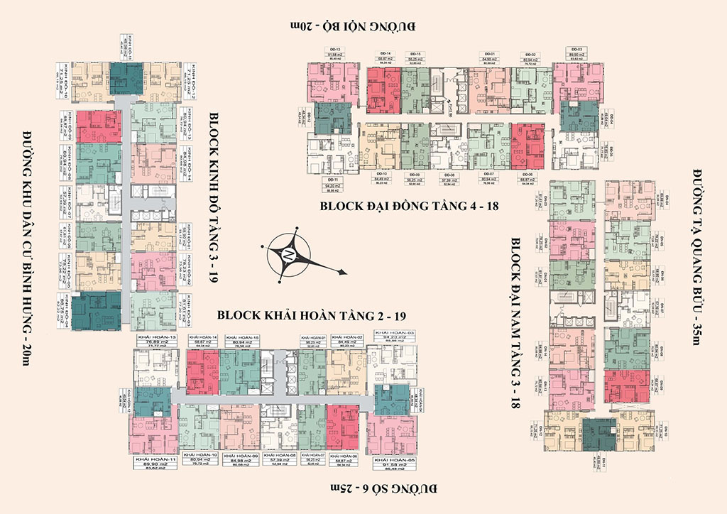 Mặt bằng tổng thể chung cư Song Ngọc Tara Residence