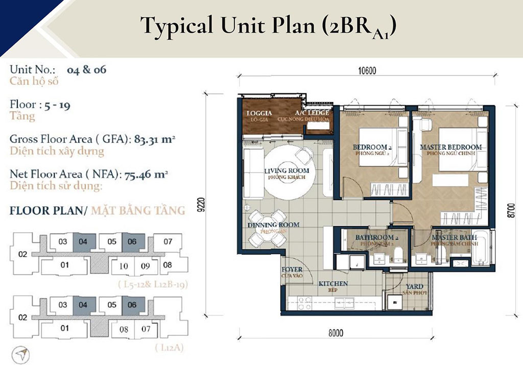 Mặt bằng Tòa Sumerset dự án chung cư Feliz En Vista quận 2