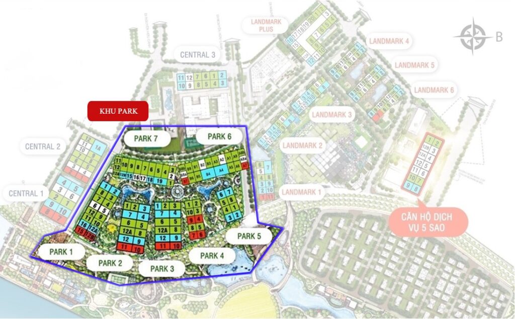 phân khu The Park Vinhomes Central Park Bình Thạnh