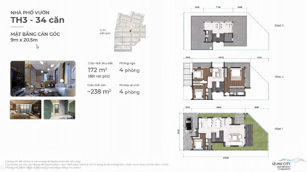 Thiết kế sản phẩm Izumi City Biên Hòa Đồng Nai