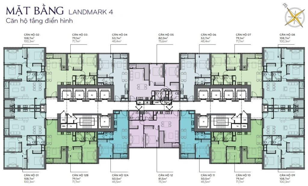 Mat Bang The Landmark 4 Vinshome Central Park