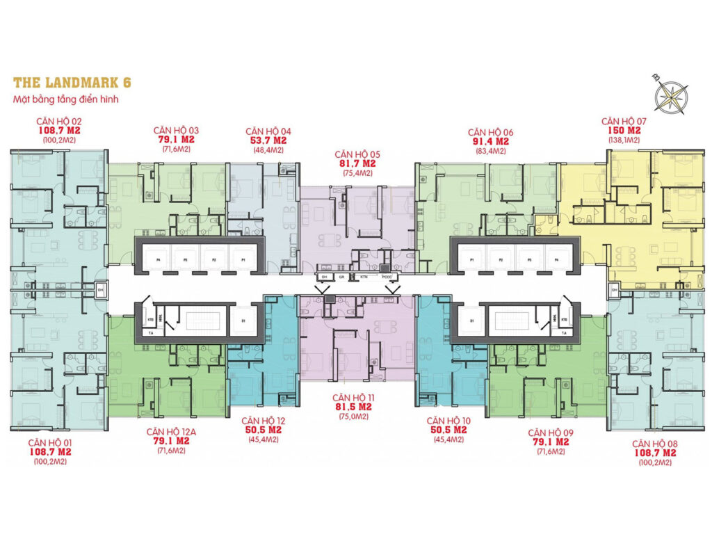 Mat Bang The Landmark 6 Vinshome Central Park