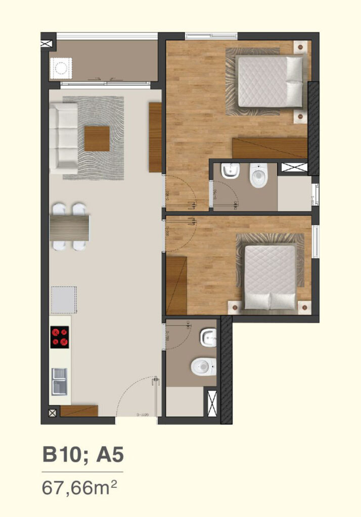 Thiết kế căn hộ Moonlight Park View