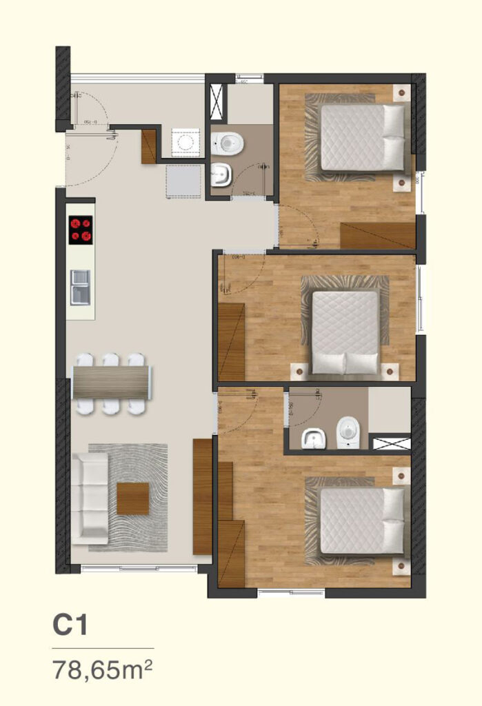 Thiết kế căn hộ Moonlight Park View