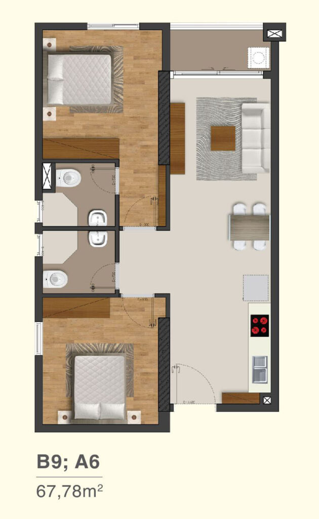 thiết kế chung cư Moonlight Park view bình tân