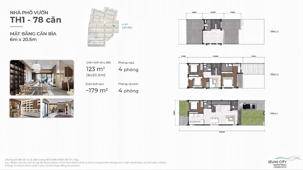 Thiết kế sản phẩm Izumi City Biên Hòa Đồng Nai
