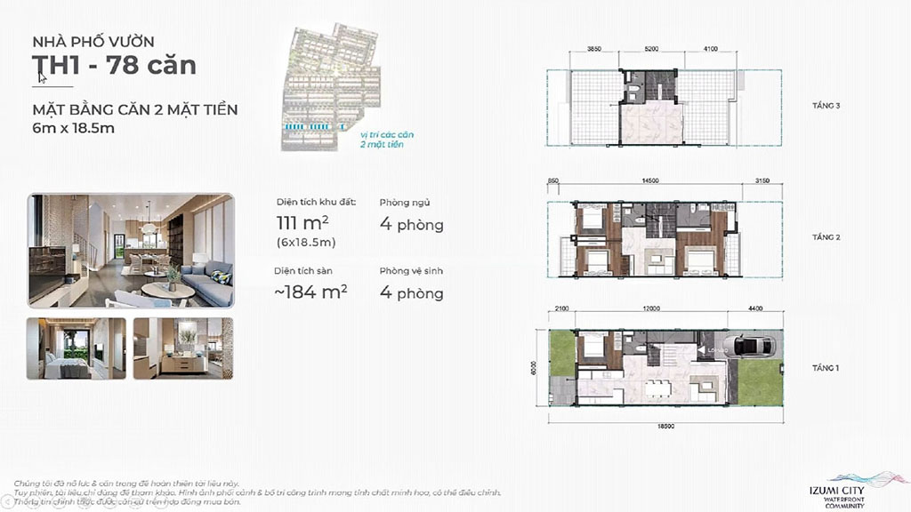 Thiết kế sản phẩm Izumi City Biên Hòa Đồng Nai