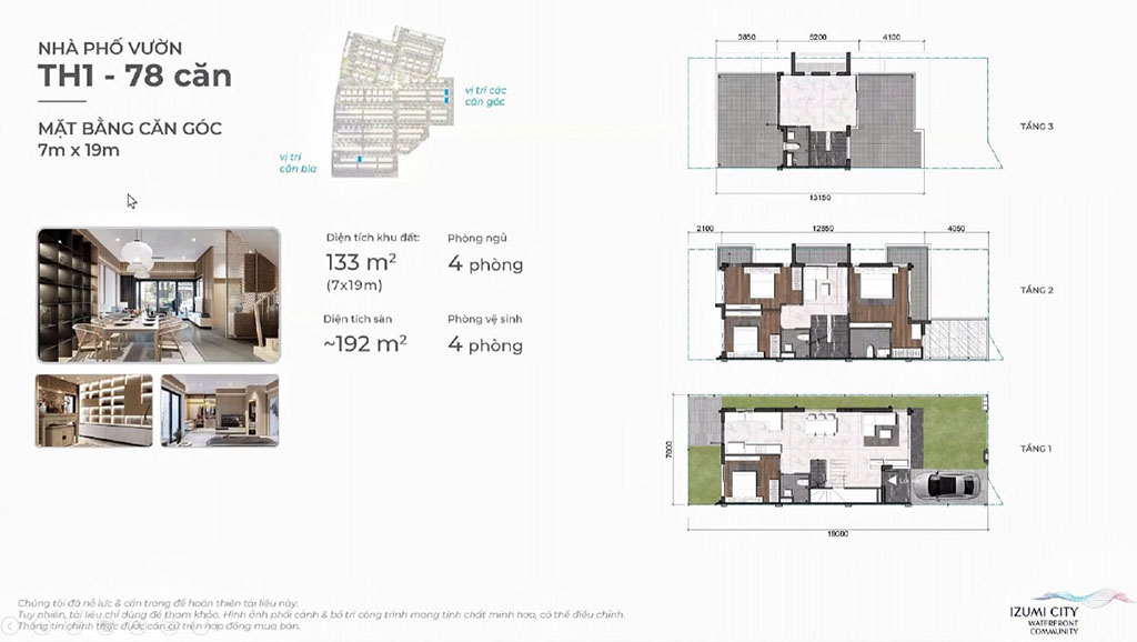 Thiết kế dự án Izumi City Đồng Nai