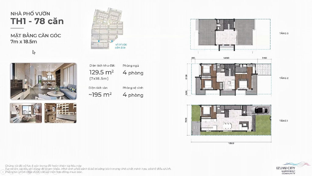 Thiết kế dự án Izumi City Đồng Nai