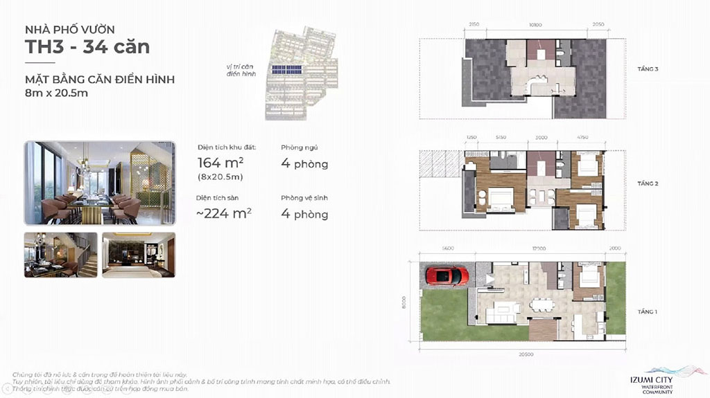 Thiết kế dự án Izumi City Đồng Nai