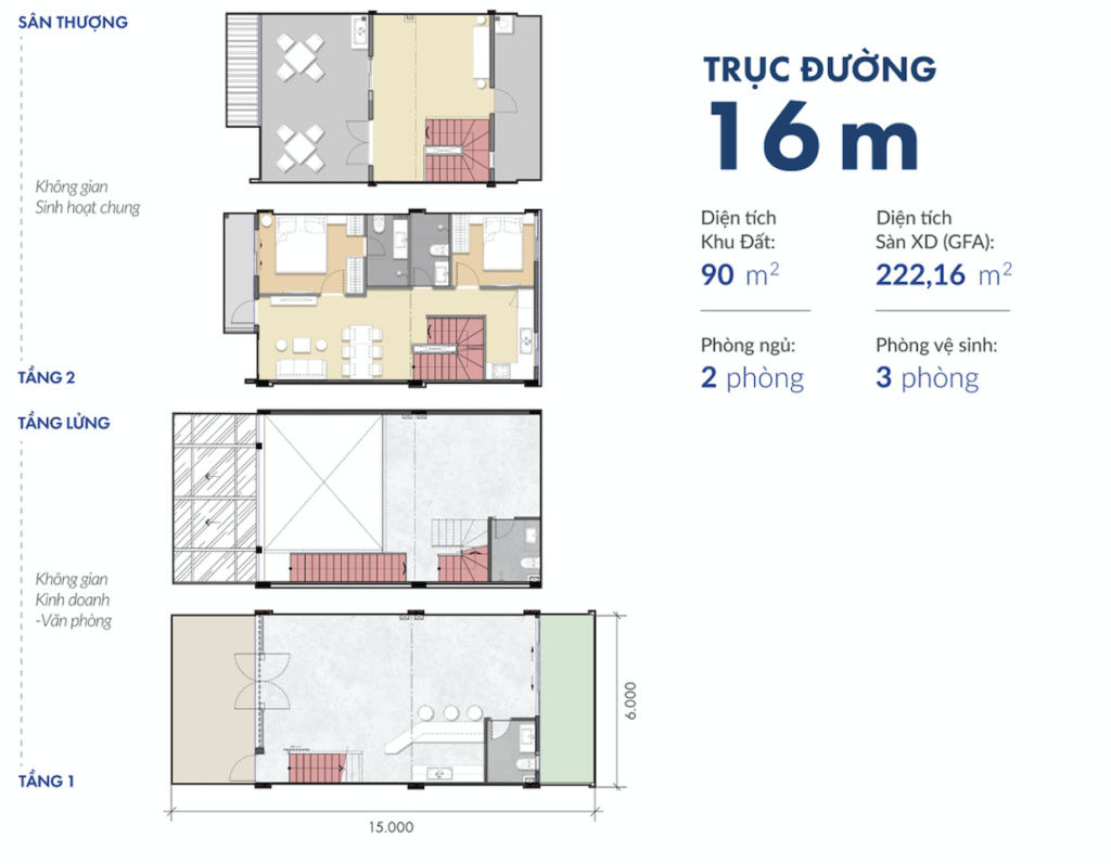 Shophouse Trục 16 M