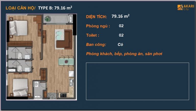 Thiet Ke Can Ho Akari City Binh Tan 79 M2