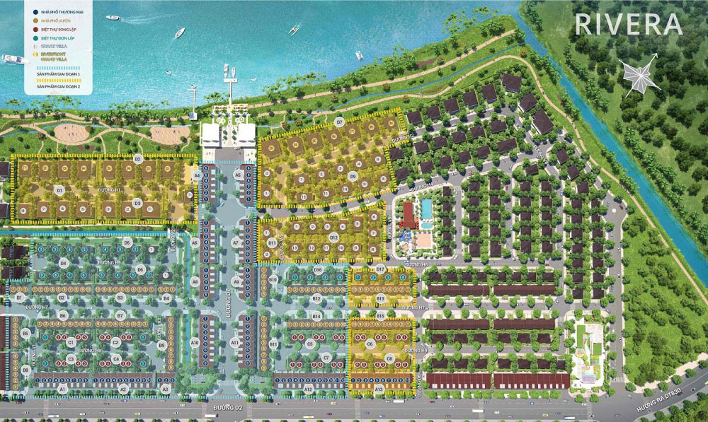 Vị Trí Biệt Thự Song Lập Waterpoint Long An 1