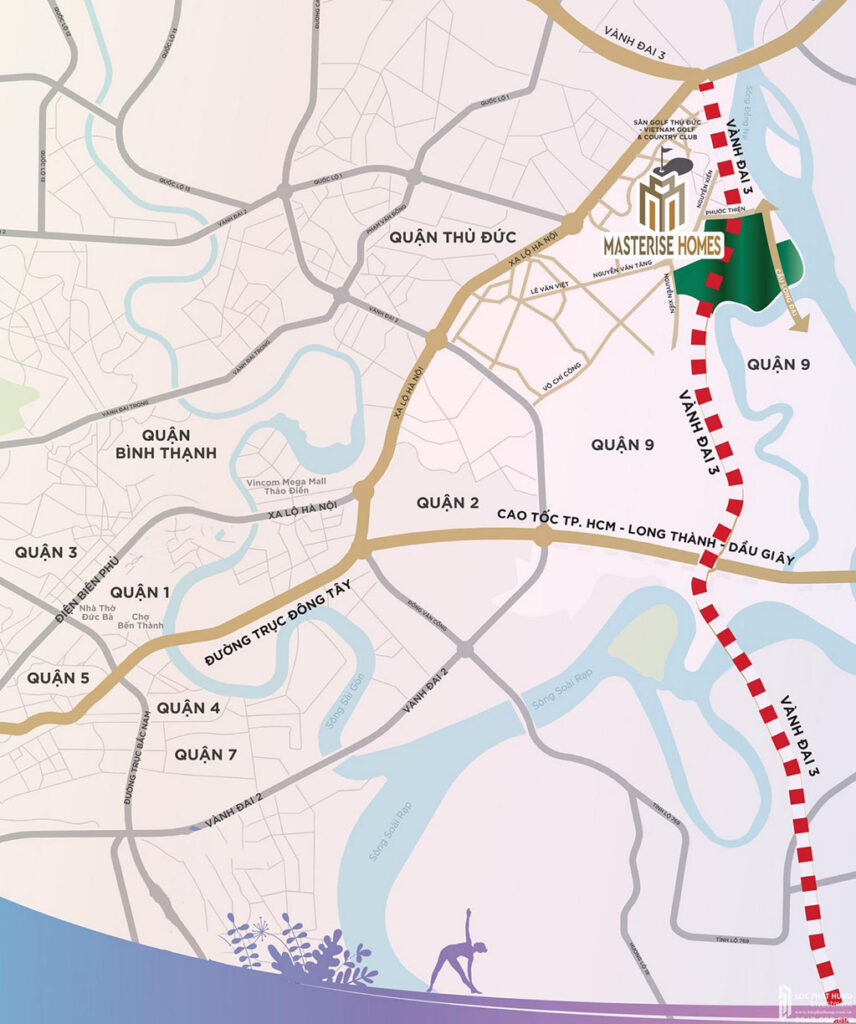 Vị Trí địa Chỉ Dự án Căn Hộ Masterise Lumiere Boulevard quận 9