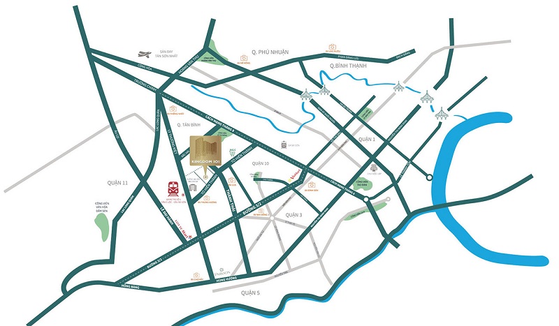 Địa chỉ dự án căn hộ Kingdom 101 Tô Hiến Thành