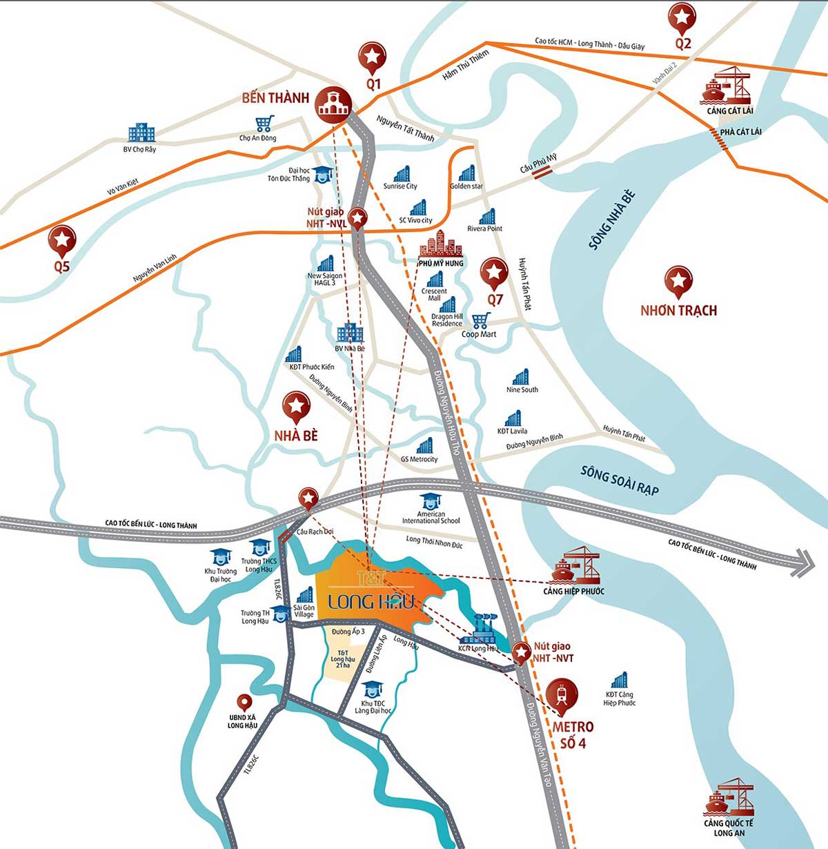 Vi Tri Du An T&T Millenia City Long Hậu